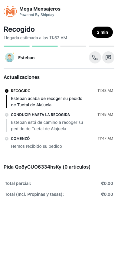 Aplicación de rastero